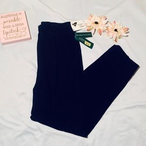 Ralph Lauren Navy Blue Straight Leg Trouser Sz 12